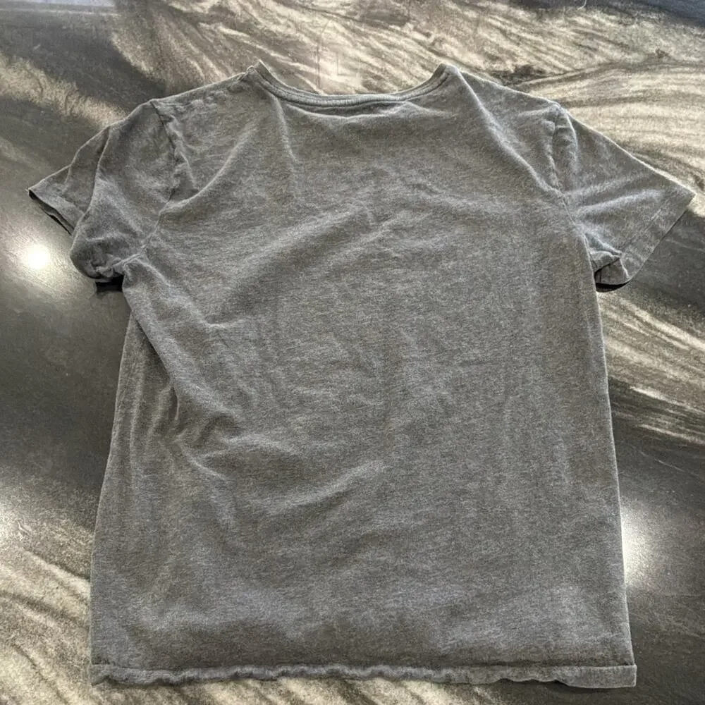 Polo Ralph Lauren Classic Fit Gray V-Neck T-Shirt Pony Logo Short Sleeve S/P